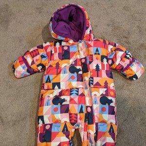 Columbia Infant Girls 3-6 month bunting/snowsuit